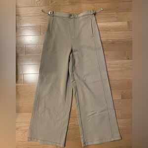 Dion Lee Green Chinos Wide-Leg High-Waisted